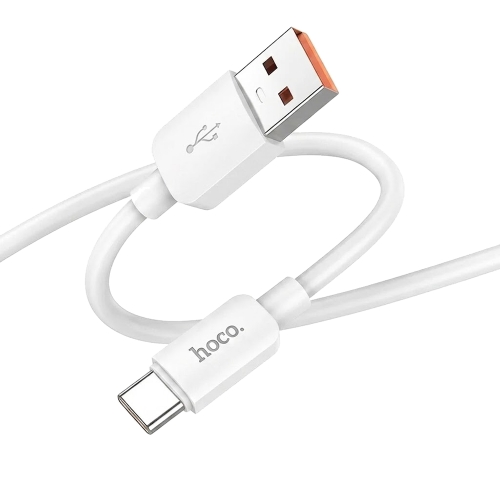 Кабел Hoco X96, USB-A към USB-C, PD, 6A, 100W, 1m, бял