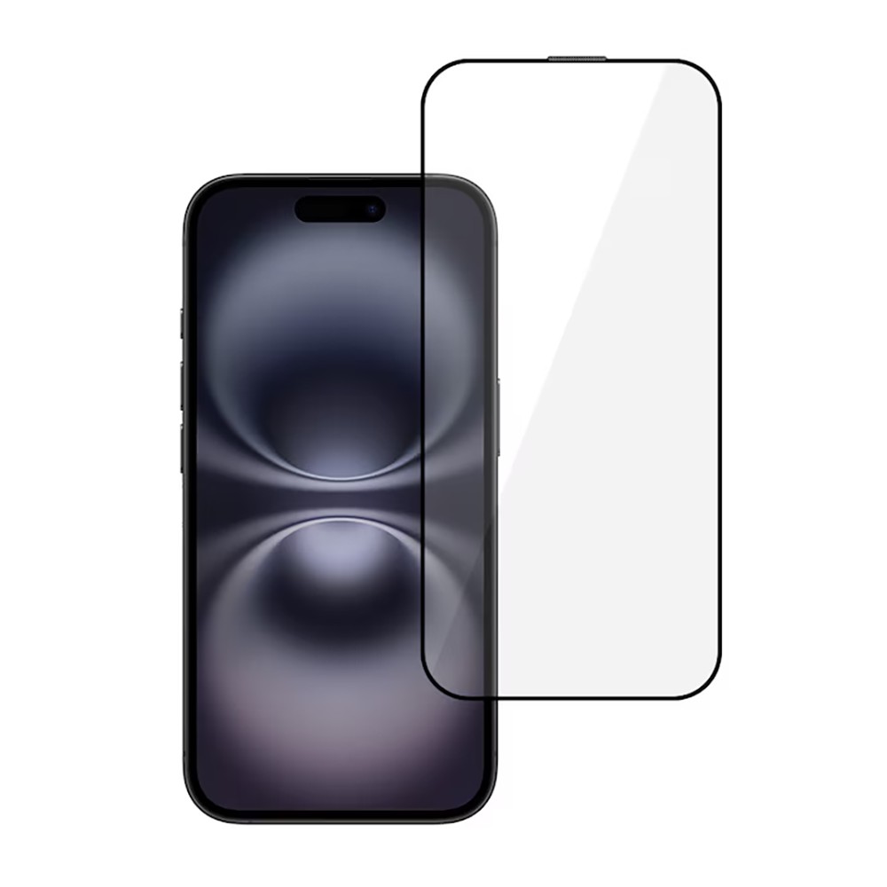 Стъклен протектор 6D Full Glue Iphone 16 Pro, черен