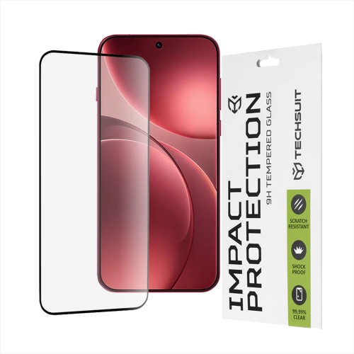 Стъклен протектор Full Glue за Oppo Find X9 Pro, черен