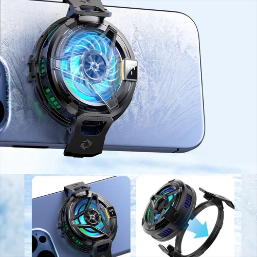 Охладител за телефон Techsuit Phone Cooler SL17, черен