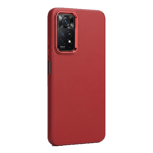 Удароустойчив калъф Frame за Xiaomi Redmi Note 11 Pro 4G/5G, червен
