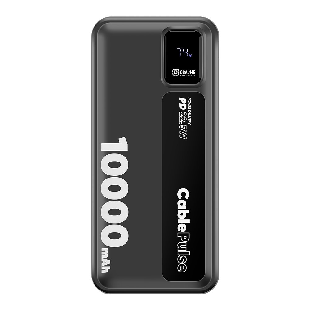 Външна батерия Obal-ME CablePulse, 10000mAh, 22,5W, черен