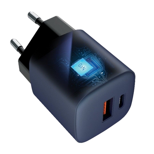 Зарядно Forcell F-Energy, PD, QC4.0, 33W, GaN, VT-31, USB C + USB A, сив