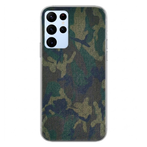 Фолио Протектор за Samsung S24 Ultra (Гръб), Тъмен камуфлаж