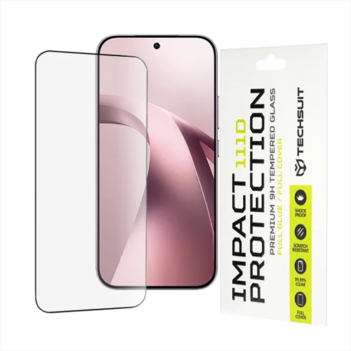 Стъклен протектор Techsuit Full Cover за Xiaomi 17T, черен