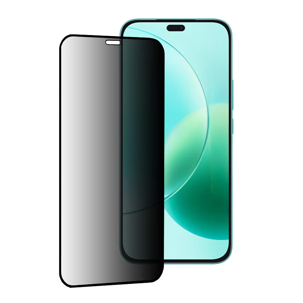 Стъклен протектор Privacy Techsuit за Honor X8b / X8c / 400 Lite, черен