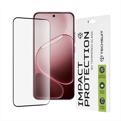 Стъклен протектор Techsuit Full Cover за Oppo A6 Pro 4G / A6 Pro 5G, черен